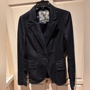 Kensie Black Blazer size XS cotton polyester spandex